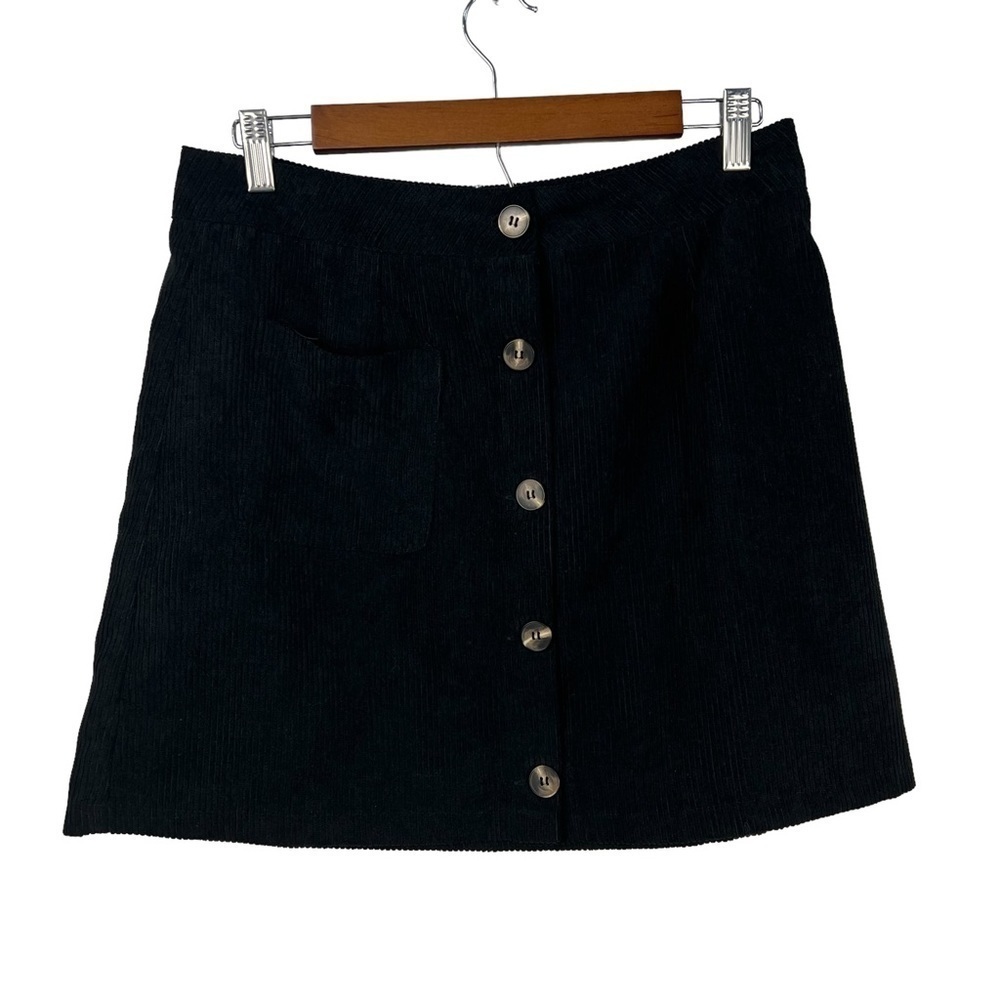SHEIN CORDUROY BUTTON DOWN MINI‎ SKIRT
